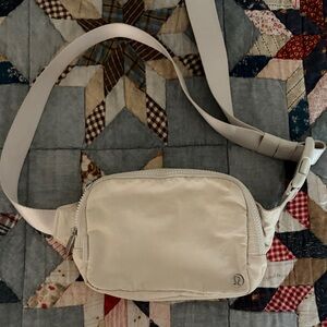 Lululemon Cream Belt Bag
